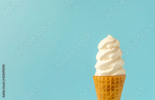 soft serve ice cream. ソフトクリーム