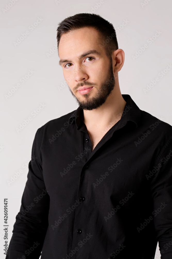 friendly man in black shirt friendly man in black shirt