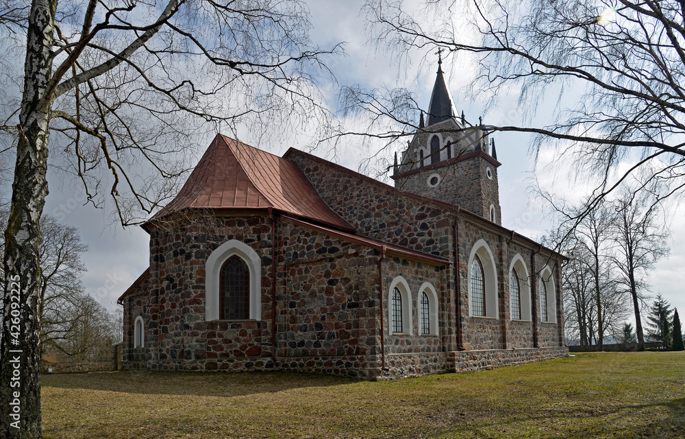 A place of religious worship. Built in 1926, the Catholic Church of Our Lady of Czestochowa and Saint Kazimierz in Majewo in Podlasie, Poland A place of religious worship. Built in 1926, the Catholic Church of Our Lady of Czestochowa and Saint Kazimierz in Majewo in Podlasie, Poland