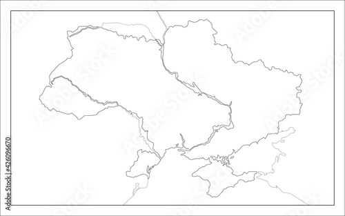 ウクライナの地図です
