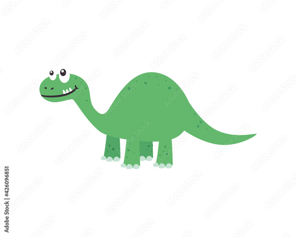 Obraz premium brontosaurus dinosaur cartoon