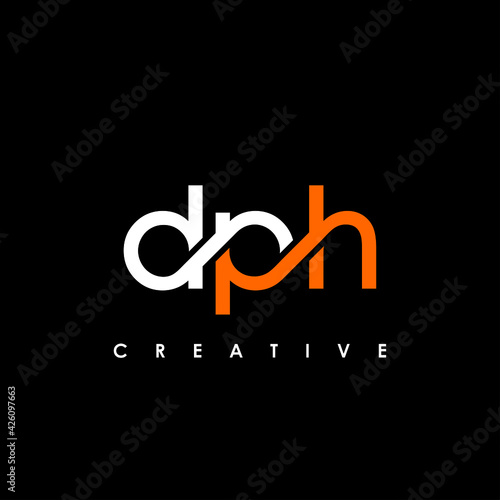 DPH Letter Initial Logo Design Template Vector Illustration
