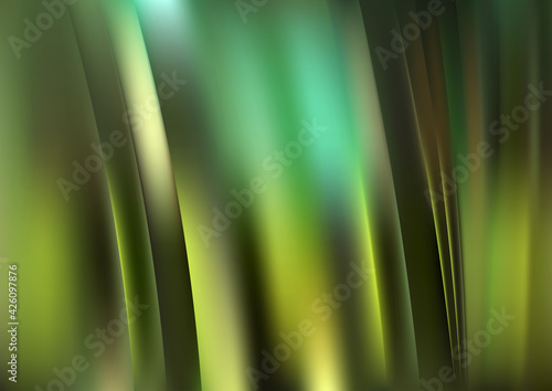 Brown and Green Shiny Vertical Stripes Background