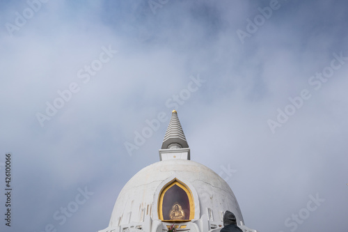 white stupa in hungary, Zalaszanto photo