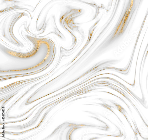 Gray light marble stone with gold texture background