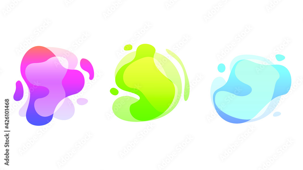 Abstract Set Liquid Color Collection Geometric Shapes Fluid Gradient Dynamic Elements Banner Logo Vector Desgin Style Trendy Abstract Set Liquid Color Collection Geometric Shapes Fluid Gradient Dynamic Elements Banner Logo Vector Desgin Style Trendy