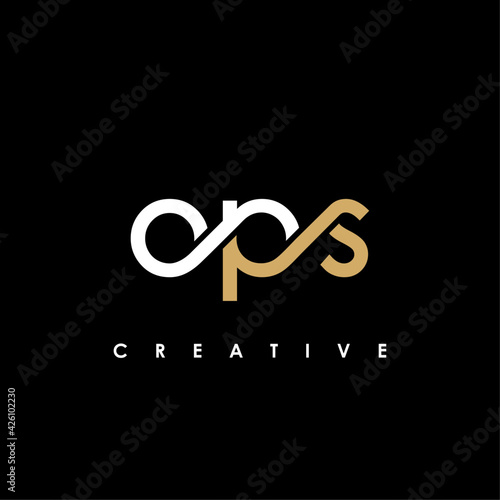 OPS Letter Initial Logo Design Template Vector Illustration