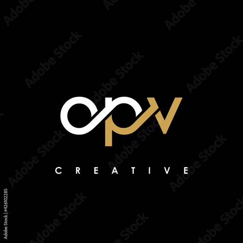 OPV Letter Initial Logo Design Template Vector Illustration