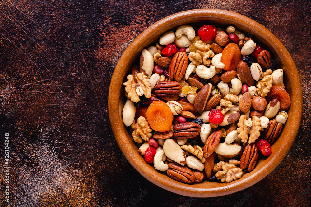 Healthy Snack of Nuts and Dried Fruit Healthy Snack of Nuts and Dried Fruit