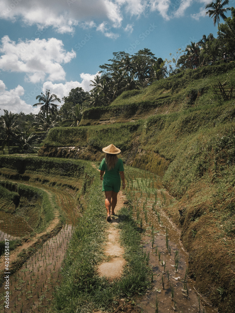 Women in Rice field Bali