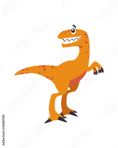 velociraptor dinosaur cartoon