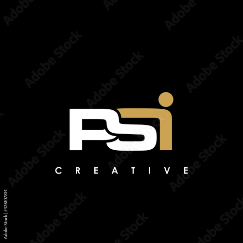 PSI Letter Initial Logo Design Template Vector Illustration