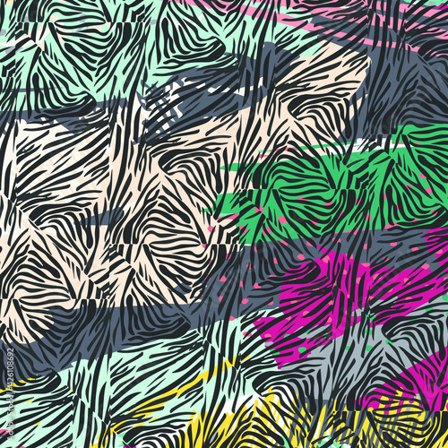 Animal print, Zebra texture background © eylul_design