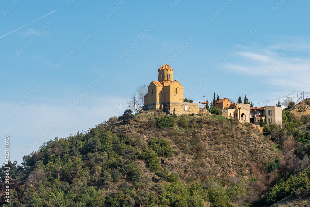 Tabor Monastery of the Transfiguration in Tbilisi, View from the Narikhala Hill