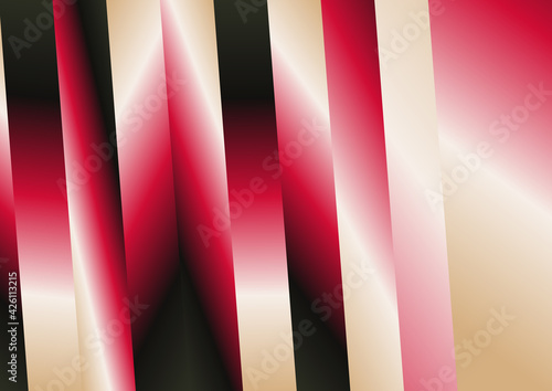 Vertical Striped Beige Red and Black Gradient Background Vector