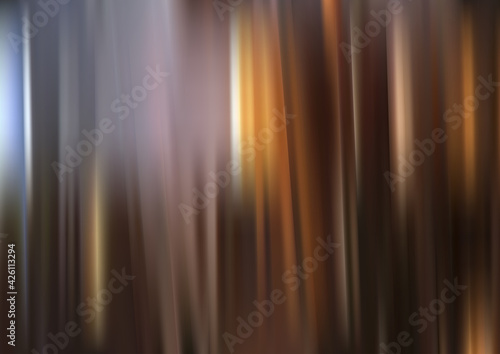 Abstract Blue and Brown Shiny Vertical Lines Background