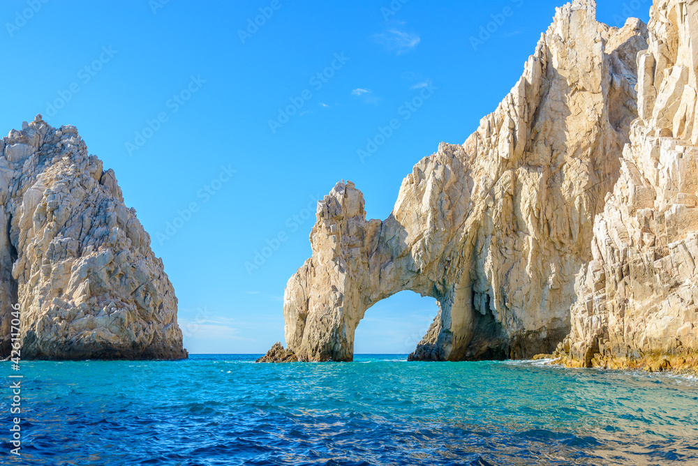 The arch point (El Arco) at Cabo San Lucas, Mexico. - obrazy, fototapety, plakaty 