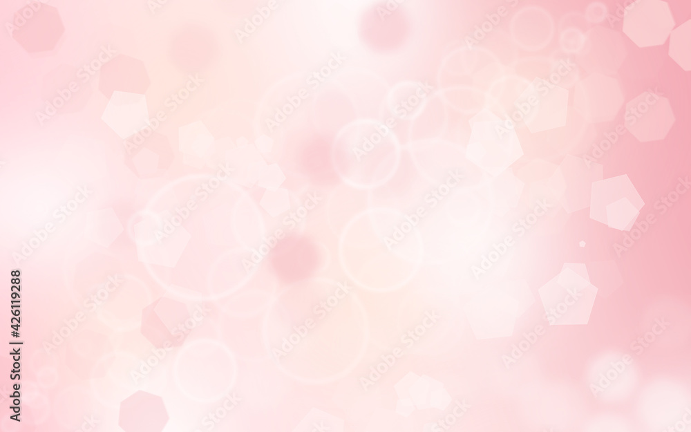 Spring background . abstract banner . pink blurred bokeh lights .