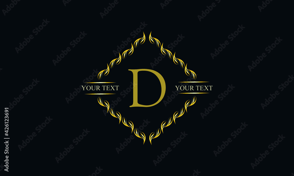 Modern emblem, monogram with the letter D. Icon, company brand. Logo design for business, beauty industry, cosmetics, salon, boutique, company, corporation. Modern emblem, monogram with the letter D. Icon, company brand. Logo design for business, beauty industry, cosmetics, salon, boutique, company, corporation.