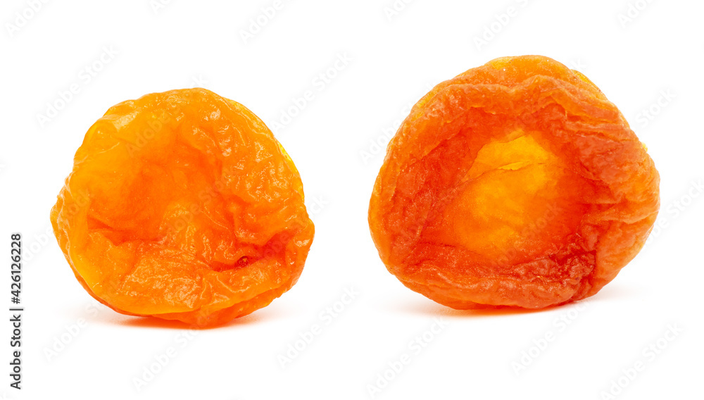 Dried apricots isolated on a white background. Dried apricots isolated on a white background.