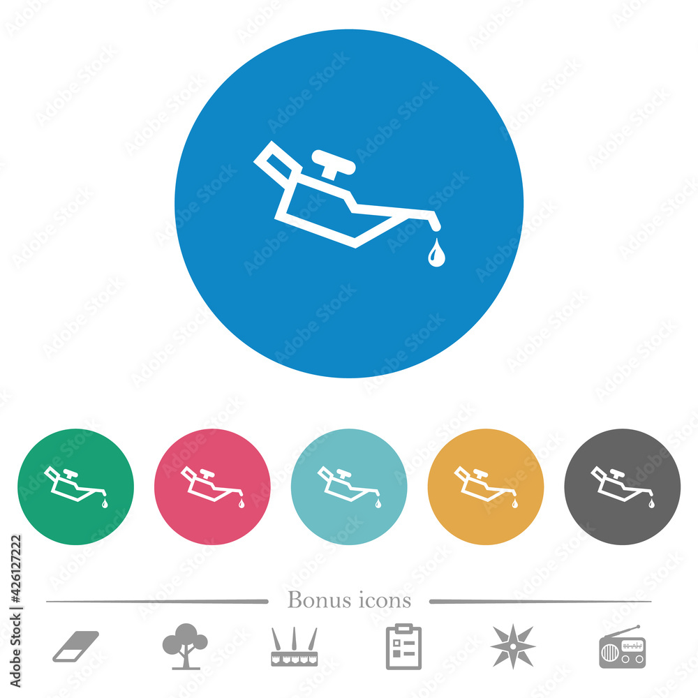 Oiler flat round icons Oiler flat round icons