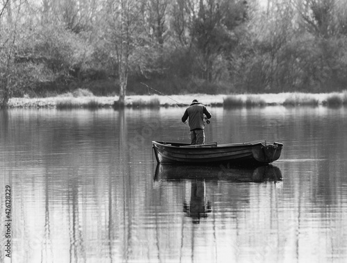 fly fishing in the morning