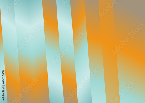 Vertical Stripes Blue Orange and Brown Gradient Background Graphic