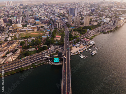 Fotografía An aerial view of the city of lagos