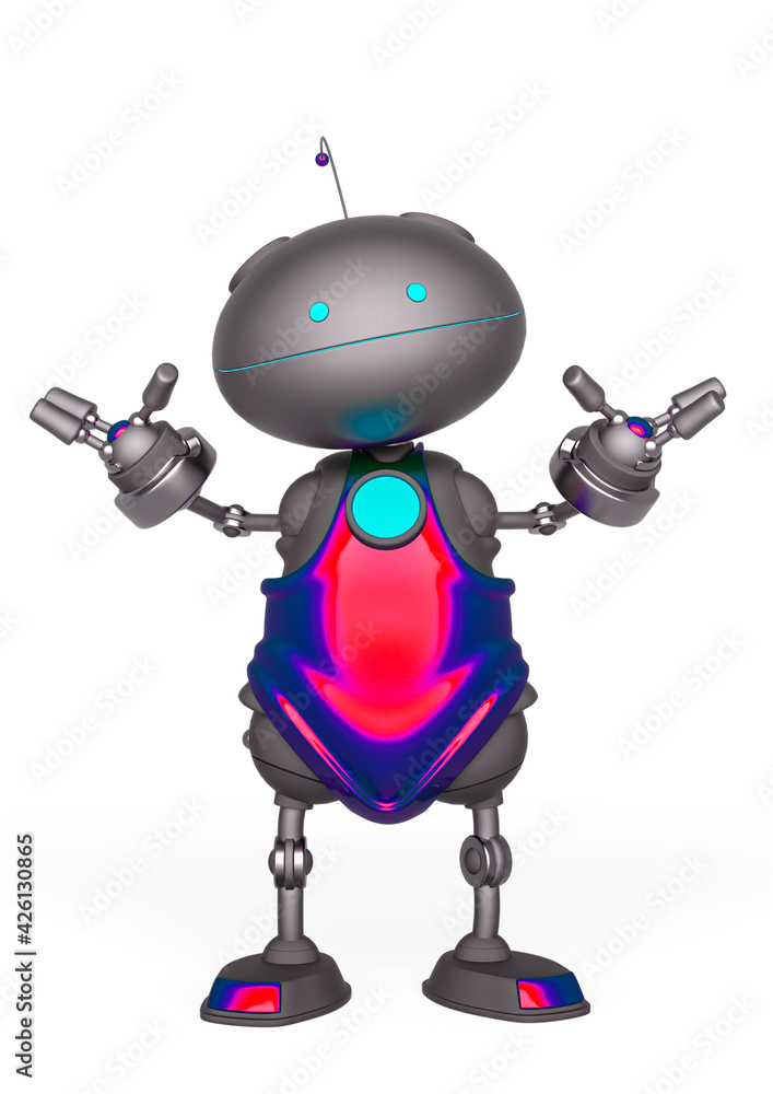 mini bot is saying that do not know yet in white background mini bot is saying that do not know yet in white background