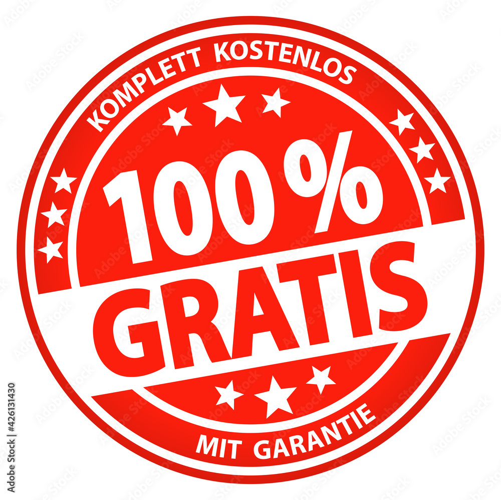 round business button - 100% gratis (german) round business button - 100% gratis (german)