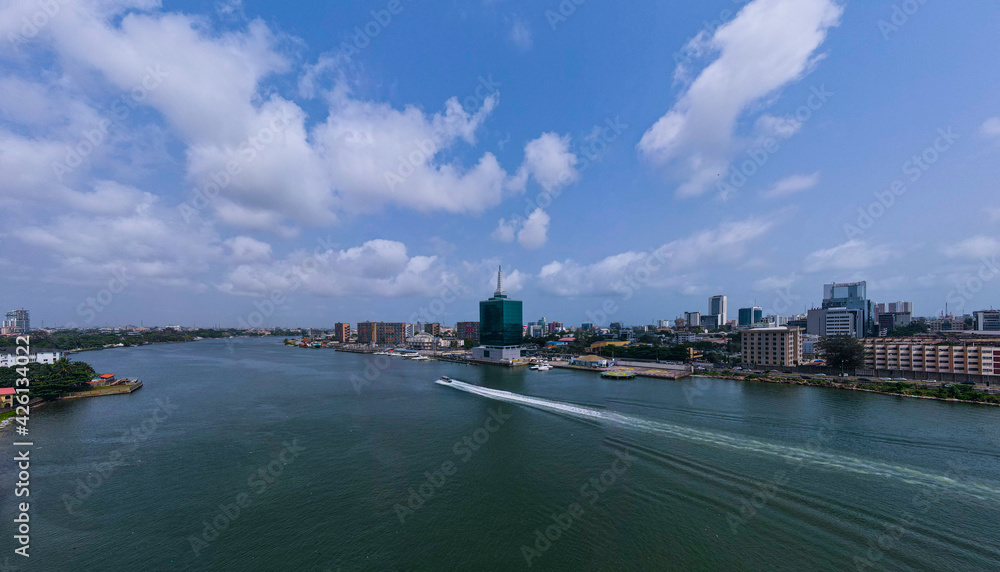 A view of the Lagoon, Victoria Island, Lagos	