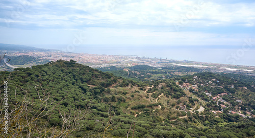 landscape with sea views from the mountain