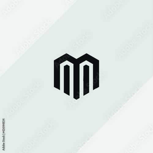 Letter M logo in a modern style for Business 