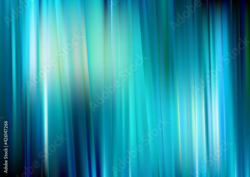 Dark Blue Abstract Shiny Vertical Lines and Stripes Background Vector Image