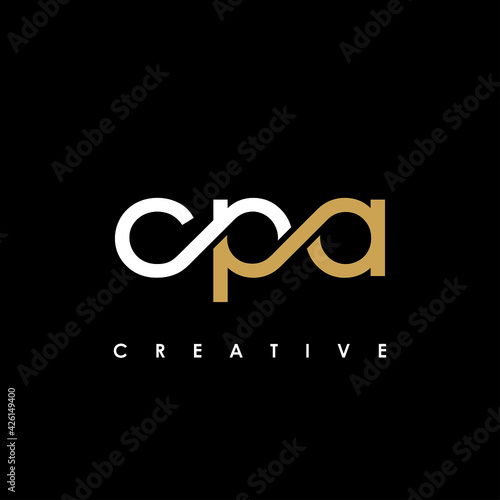 CPA Letter Initial Logo Design Template Vector Illustration