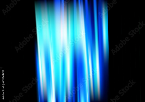 Blue Black and White Shiny Vertical Lines Background Vector Illustration