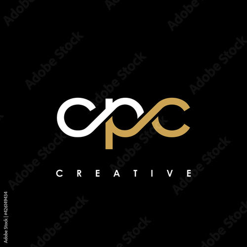 CPC Letter Initial Logo Design Template Vector Illustration