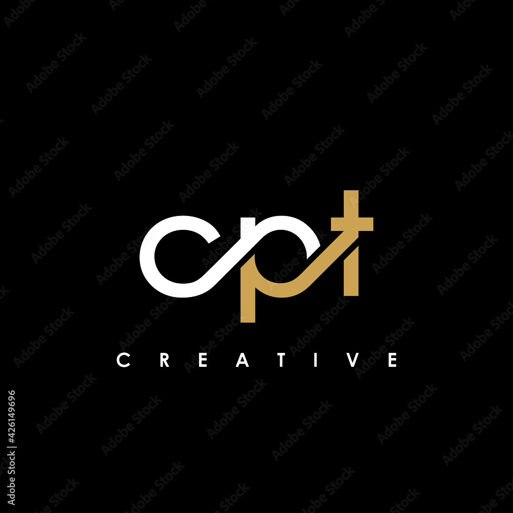 CPT Letter Initial Logo Design Template Vector Illustration Stock 