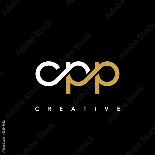 CPP Letter Initial Logo Design Template Vector Illustration photo