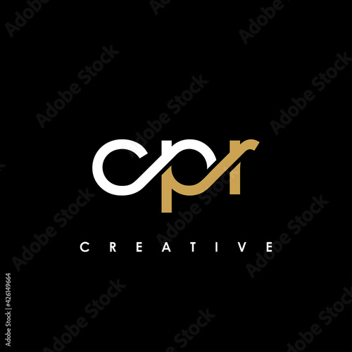 CPR Letter Initial Logo Design Template Vector Illustration