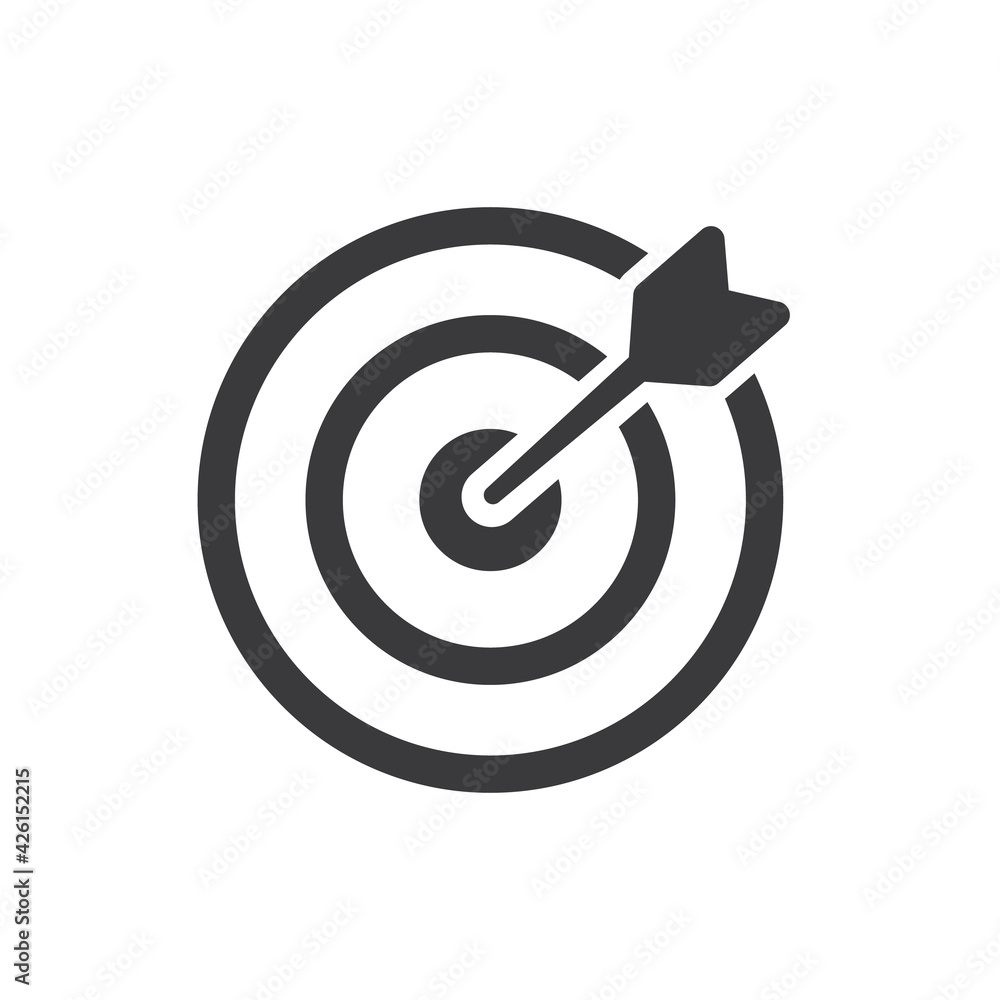Target icon, vector. Symbol for web site, computer and mobile.