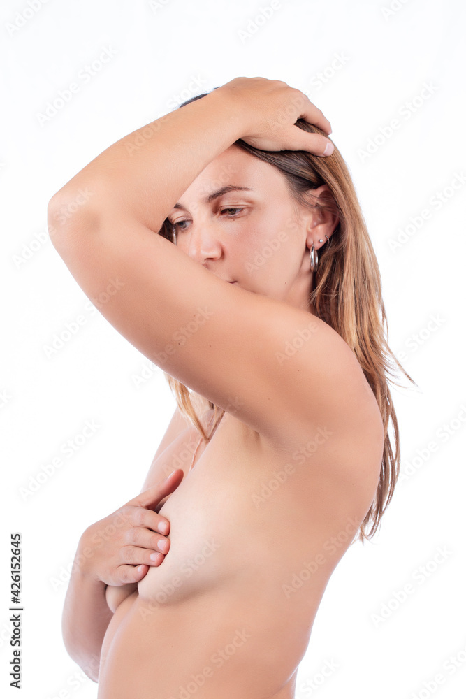woman Breast self examination woman Breast self examination