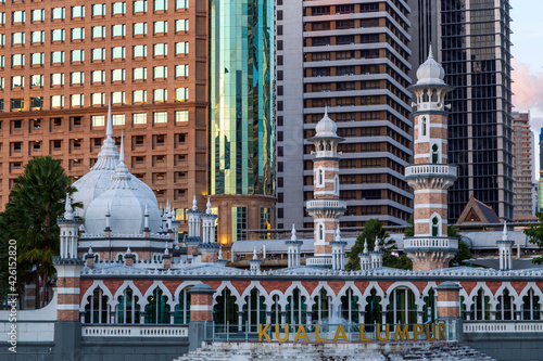 Photography Masjid Jamek of Kuala Lumpur Mosque Malaysia