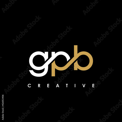 GPB Letter Initial Logo Design Template Vector Illustration photo