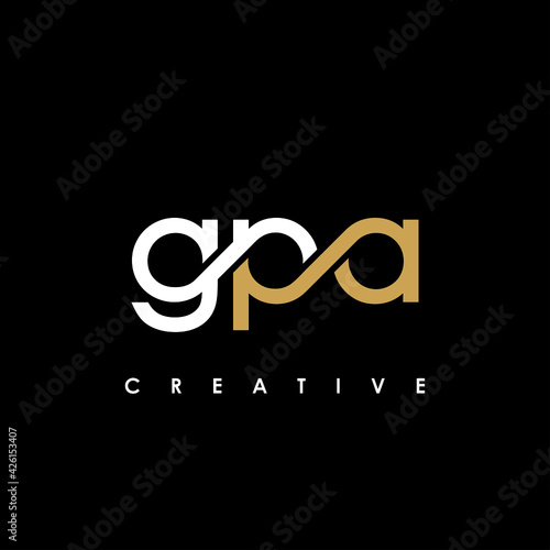 GPA Letter Initial Logo Design Template Vector Illustration