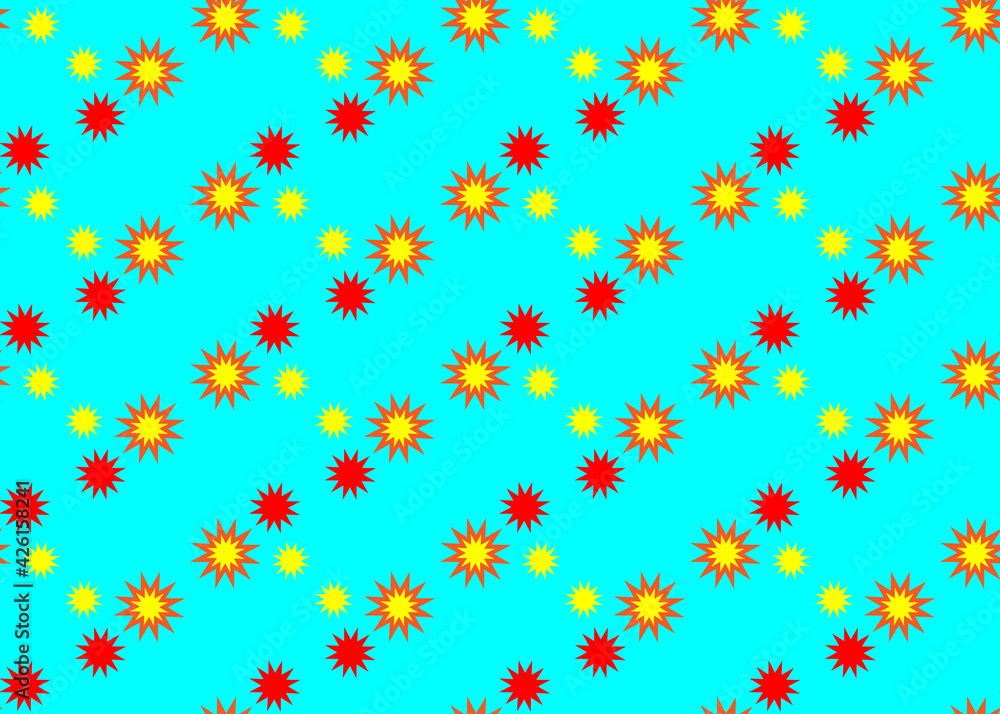 Multi-pointed star. Seamless texture. Graphics and design. Multi-pointed star. Seamless texture. Graphics and design.