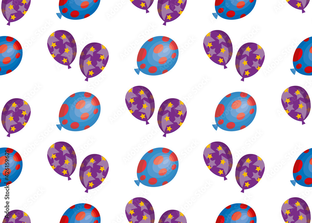 Balloon. Festive background. Seamless texture. Balloon. Festive background. Seamless texture.