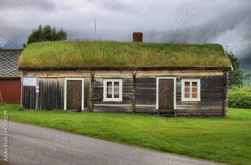 Norwegian grass roof house © alessandro0770