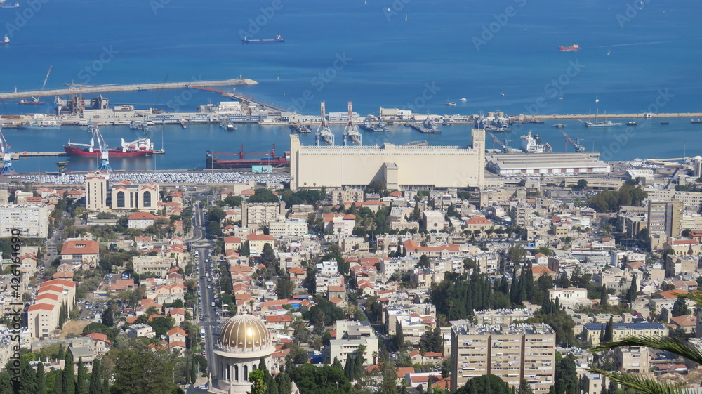 Street view from Haifa city, Israel