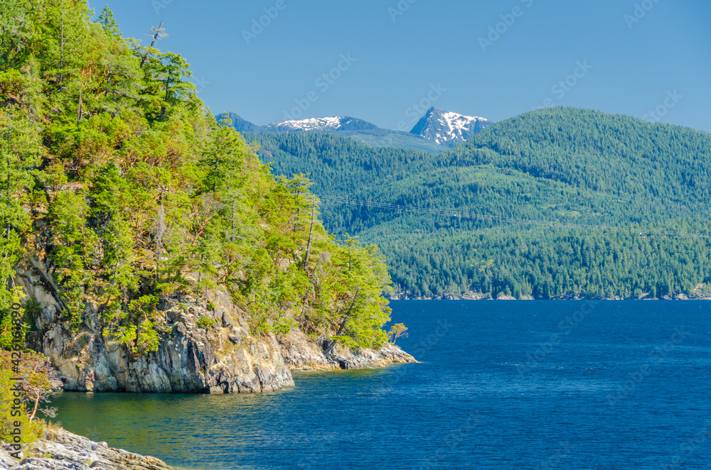 Majestic mountain lake in Canada.